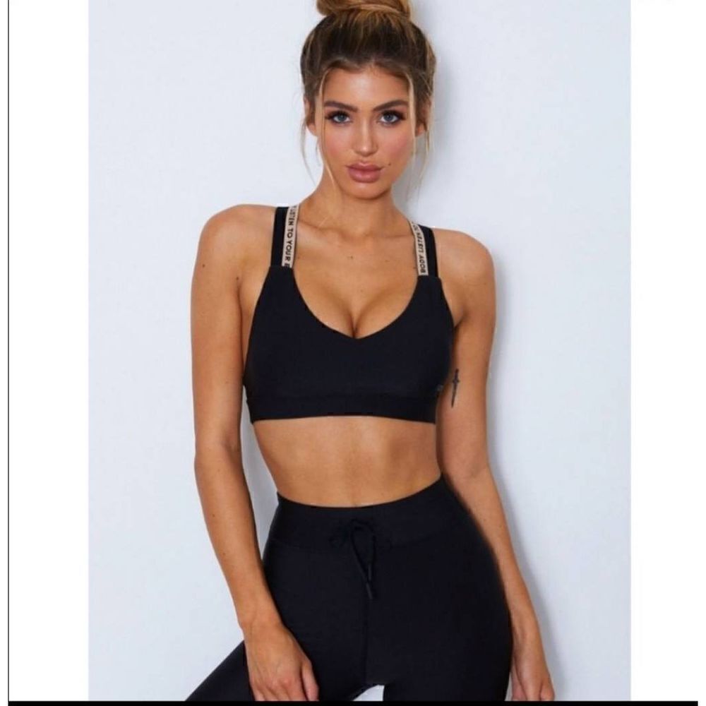 Sarah's Day X White Fox Active Sweet & Sassy‎ Sports Bra Size XL-Limited Edition